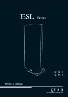 Quad ESL-2812 - Owners Manual 